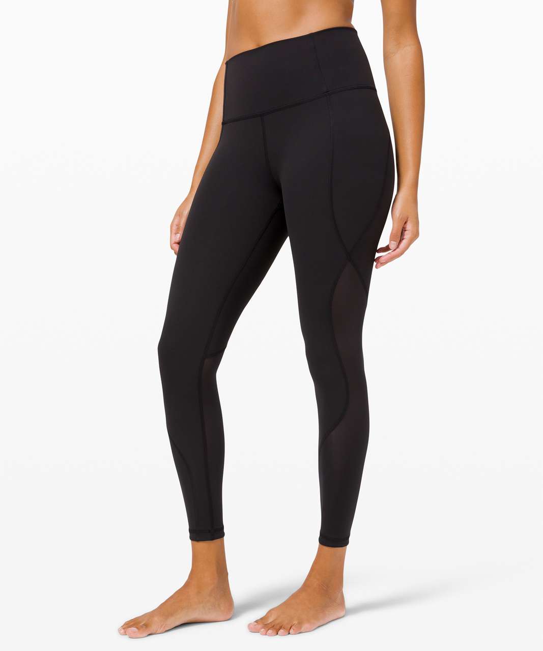 Lululemon Wunder Under High-Rise Tight 25 *Chiffon Mesh - Black