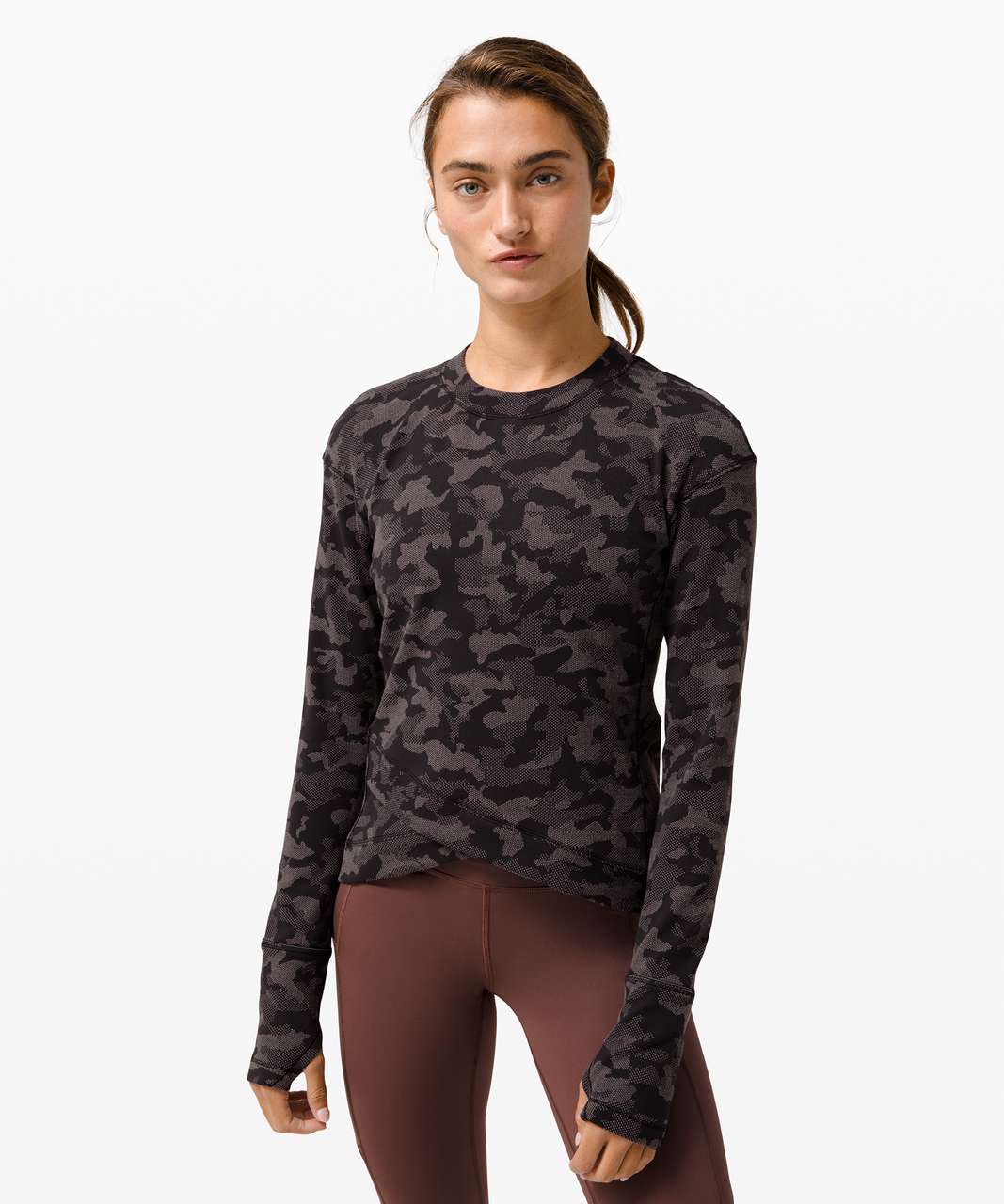 Lululemon Close to Crossing Long Sleeve *Rulu - Heritage Camo Jacquard ...