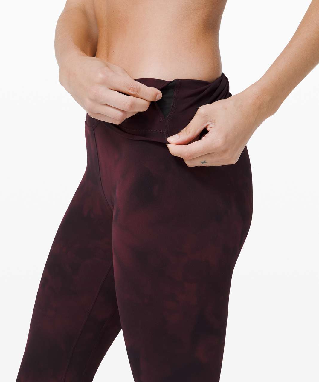 Lululemon Align Crop 21 *Diamond Dye - Diamond Dye Cassis Black - lulu  fanatics