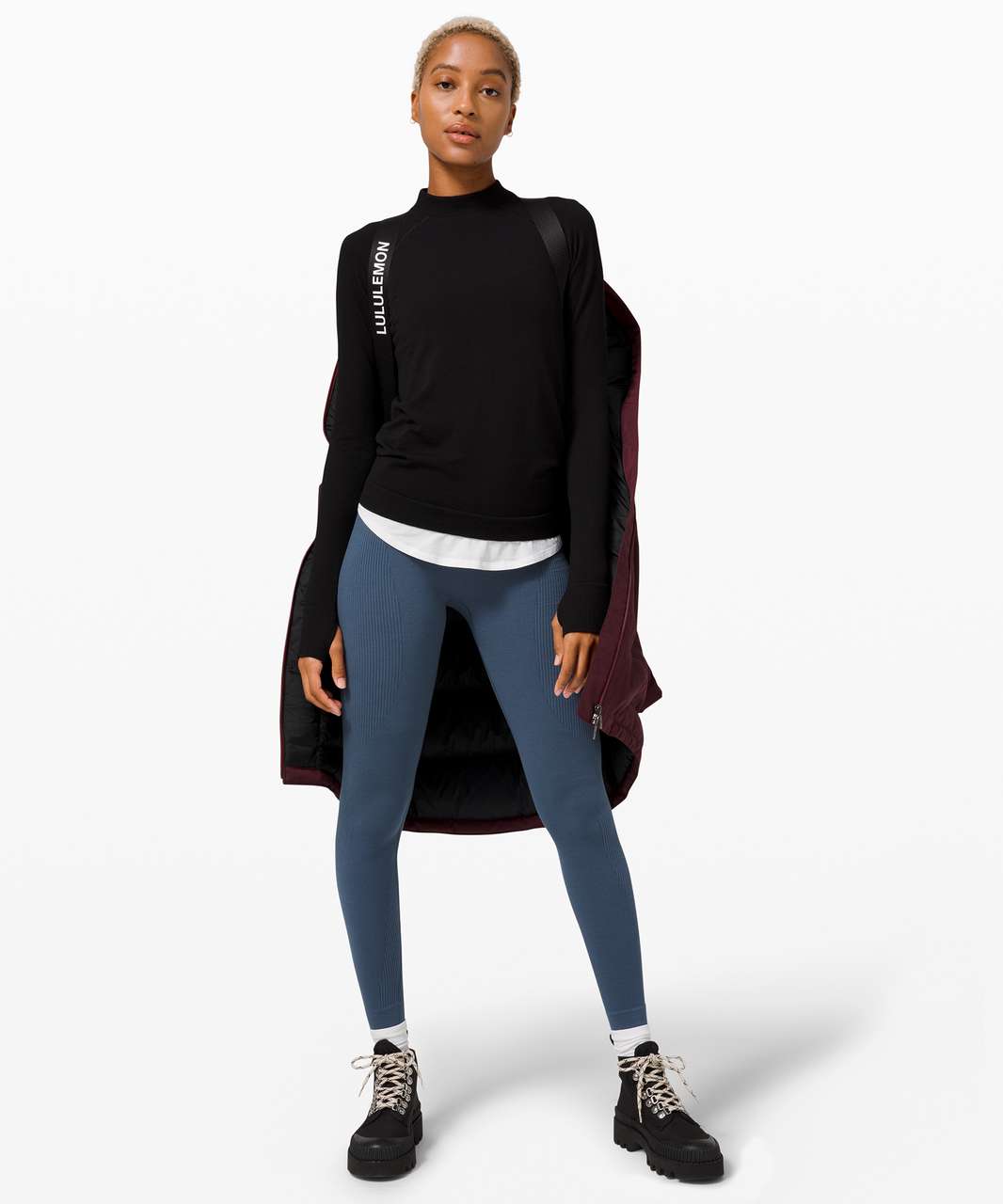 Lululemon Keep It Cozy Crew - Black - lulu fanatics