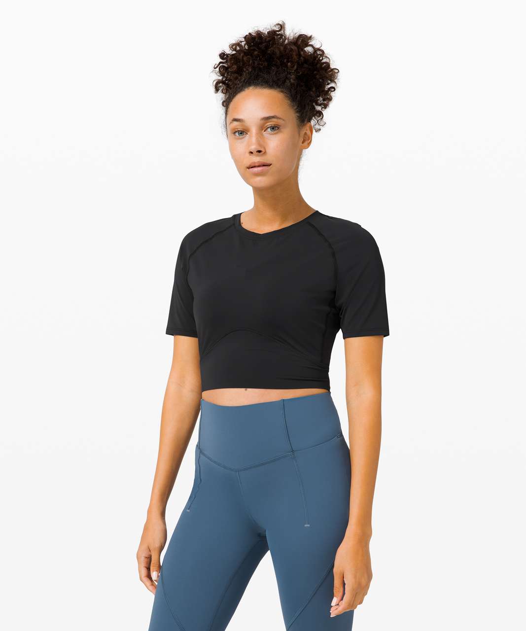 Lululemon Fine Force Short Sleeve - Black - lulu fanatics