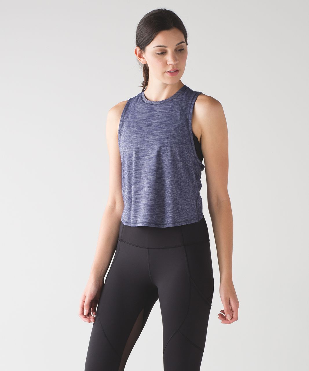 Lululemon Fast As Light Muscle Tank - Heathered Emperor Blue - lulu ...