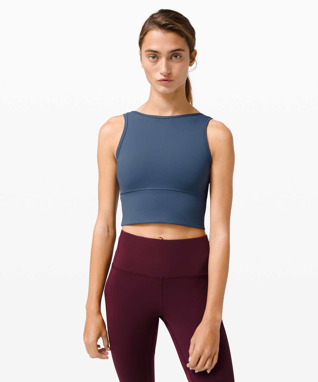 lululemon athletica Power Pivot Ribbed Tank Top in Blue