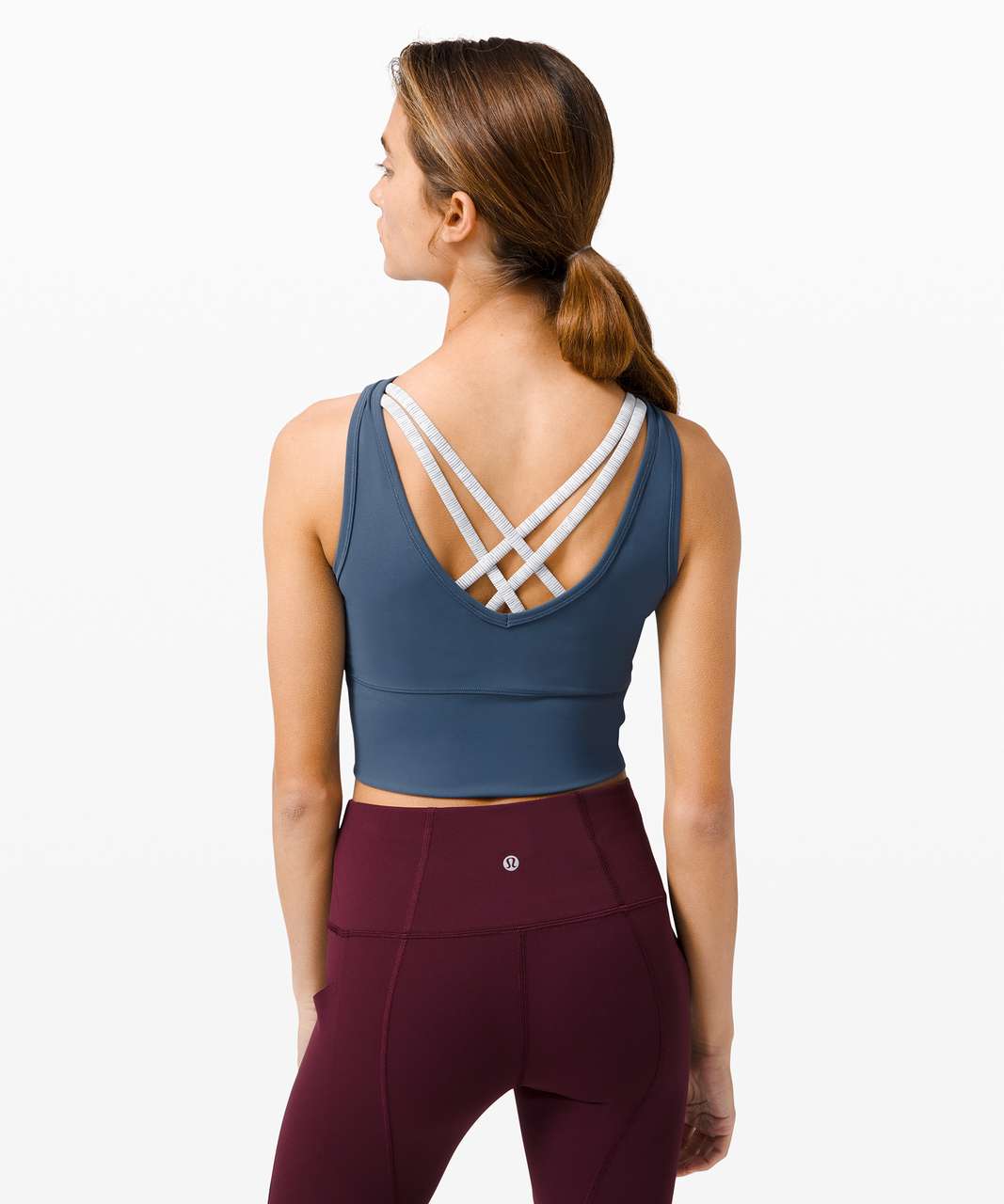 Lululemon Power Pivot Tank *Everlux - Iron Blue