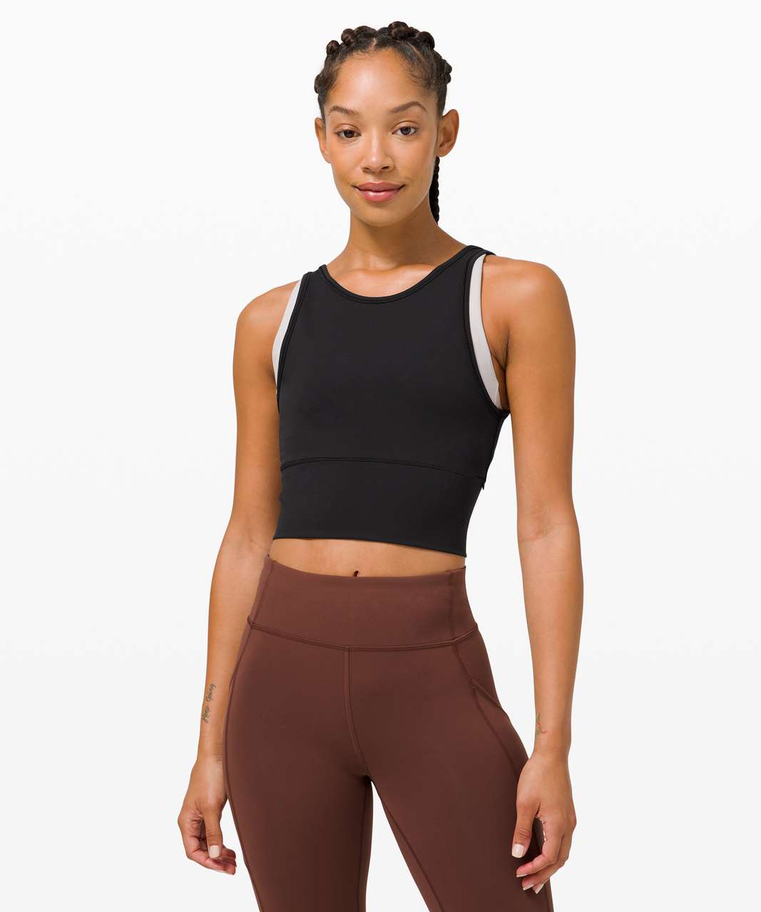 Everlux™ and Mesh Cropped Tank Top