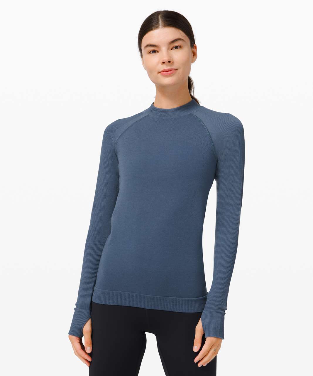 Lululemon Keep The Heat Thermal Tight *27 - Iron Blue - lulu fanatics