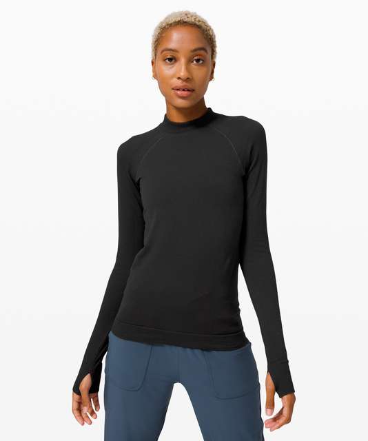 Lululemon Keep the Heat Thermal Long Sleeve - Blue Print - lulu