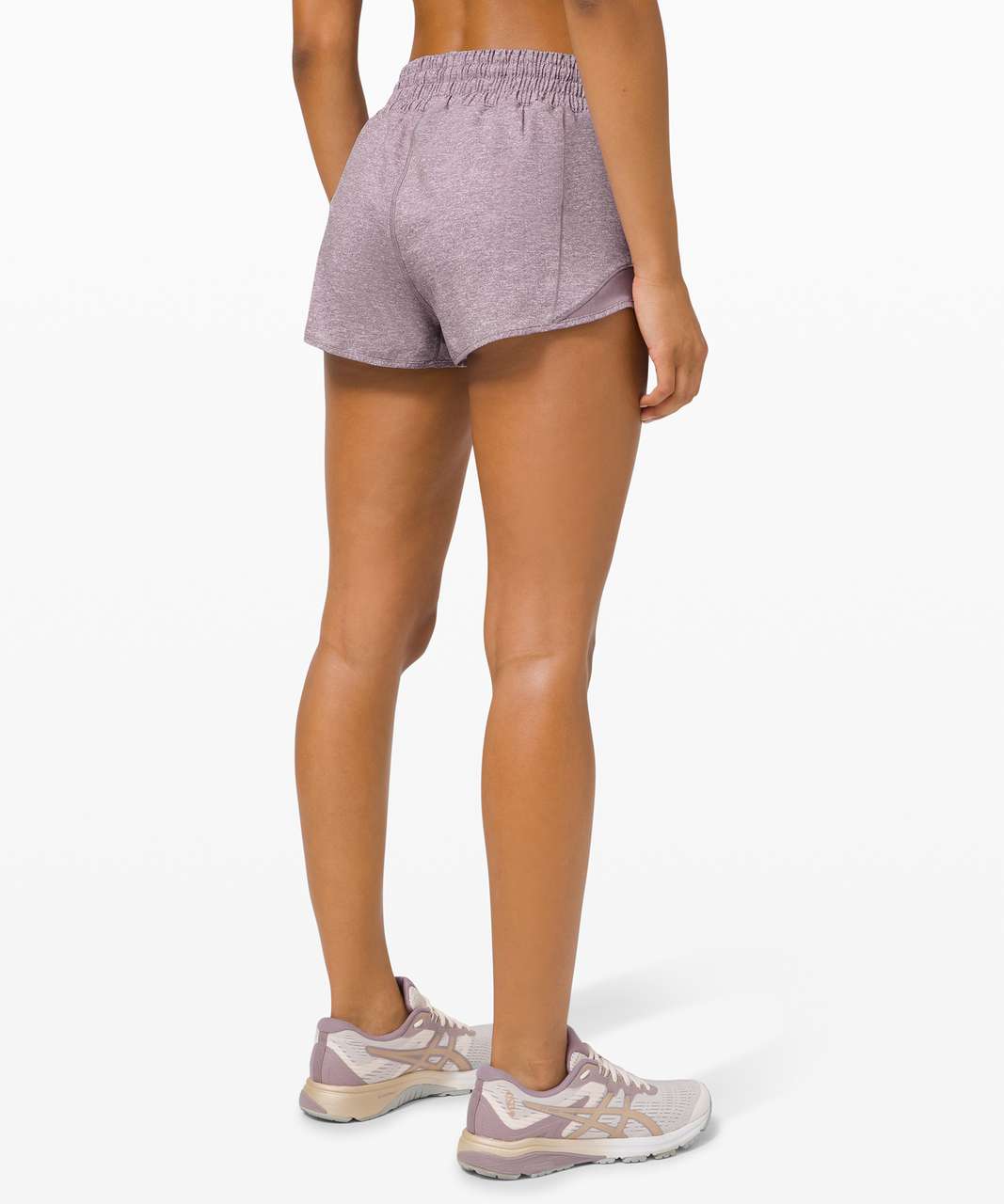 Lululemon Hotty Hot Short II *2.5 - Heather Lux Multi Black / Heathered  Black - lulu fanatics