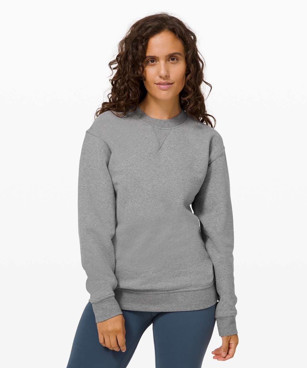 Lululemon Bodhi Short Sleeve Hoodie - Heathered Medium Grey / Slate - lulu  fanatics