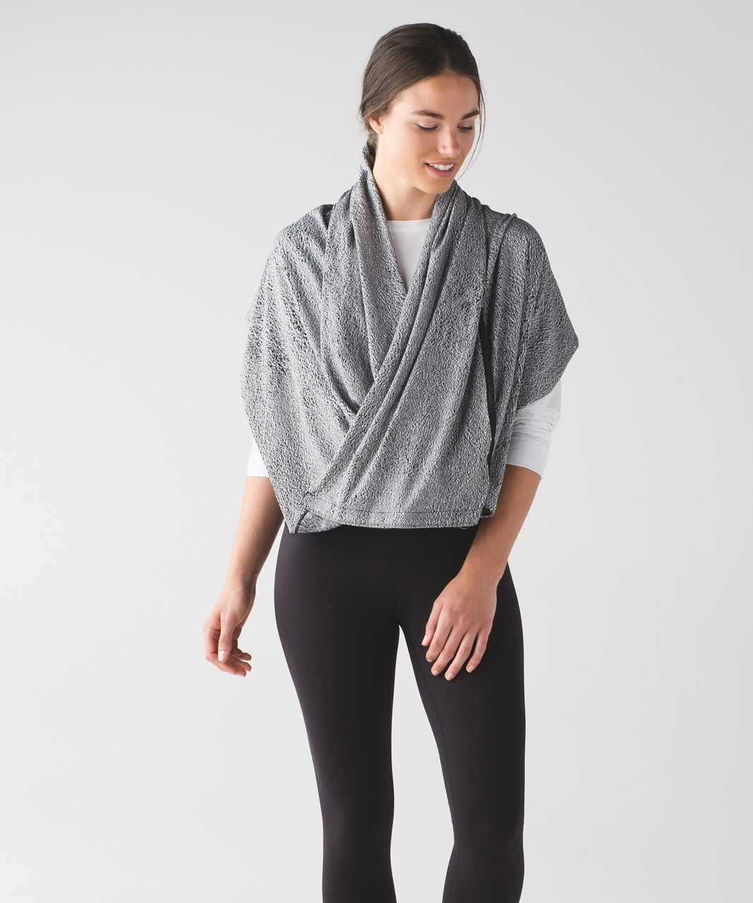 Lululemon Vinyasa Wrap - Running Luon Spray Jacquard White Black / Black