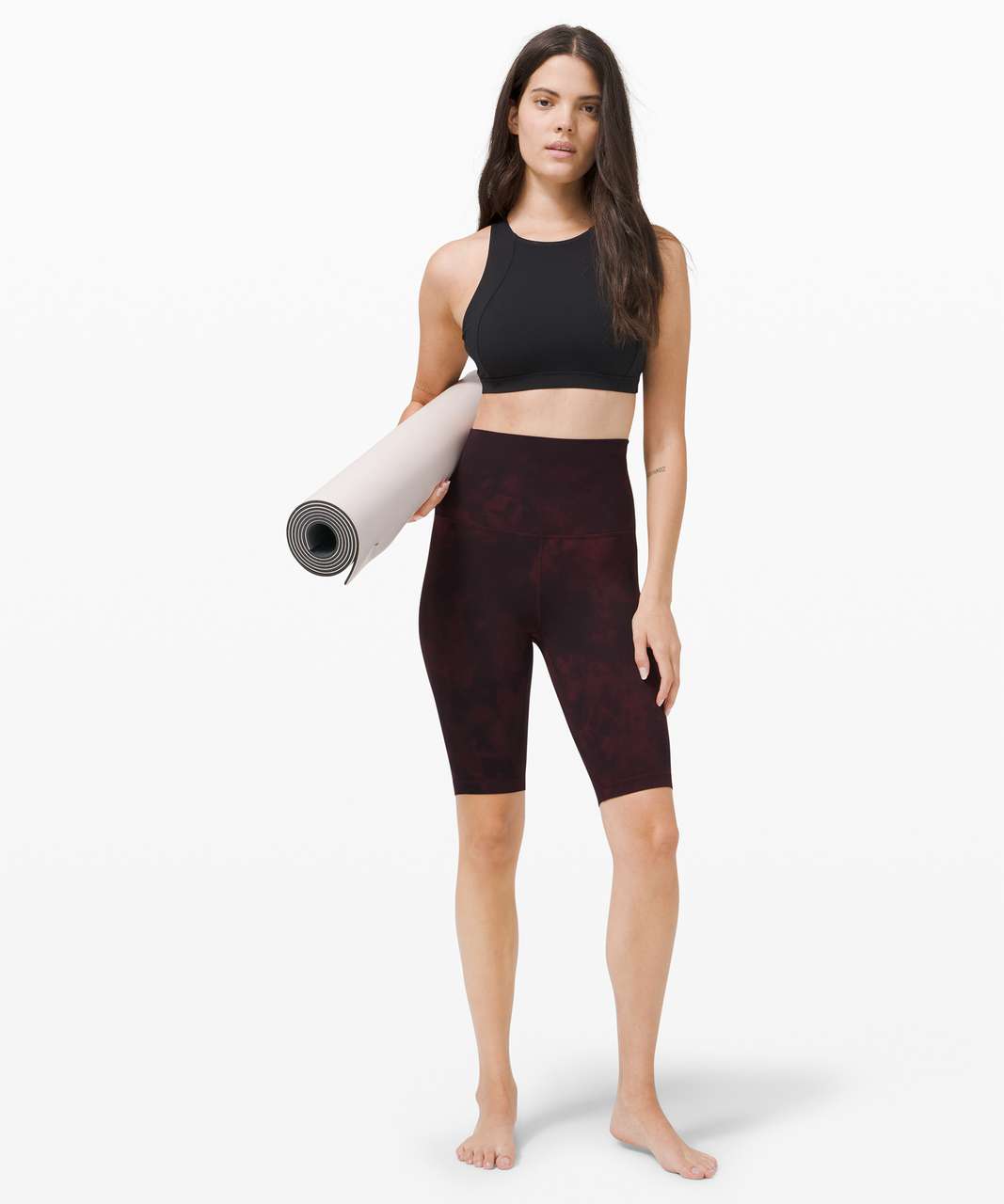 Lululemon Align Super High Rise Short Diamond Dye *10 - Diamond Dye Cassis  Black - lulu fanatics