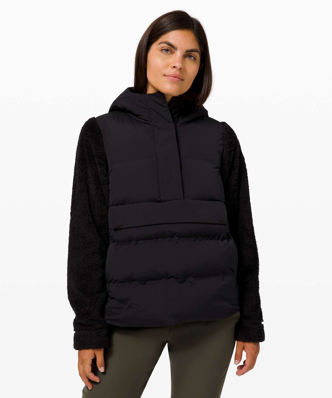 lululemon 2019 black sherpa go cozy jacket - size 12 – good market thrift  store