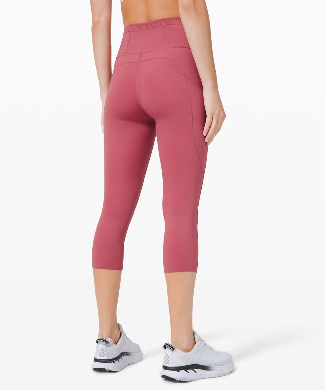 Lululemon Fast and Free Crop II 19 *Non-Reflective Cool - Cherry