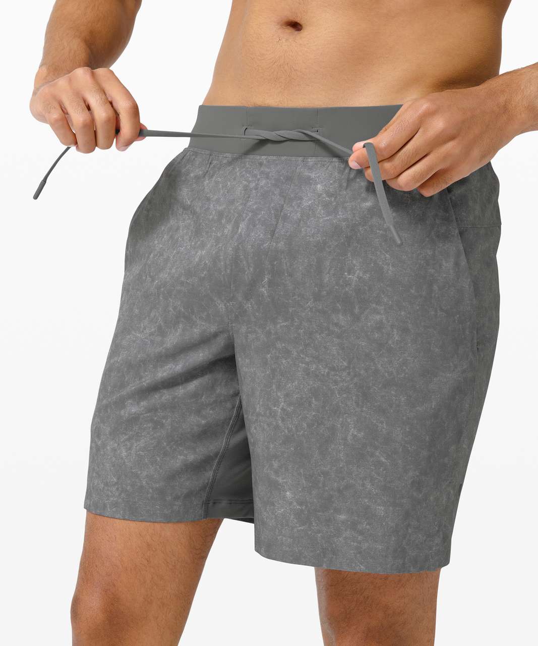 Lululemon Shorts Men Small Gray Linerless 10 In Mesh Knit Pull On