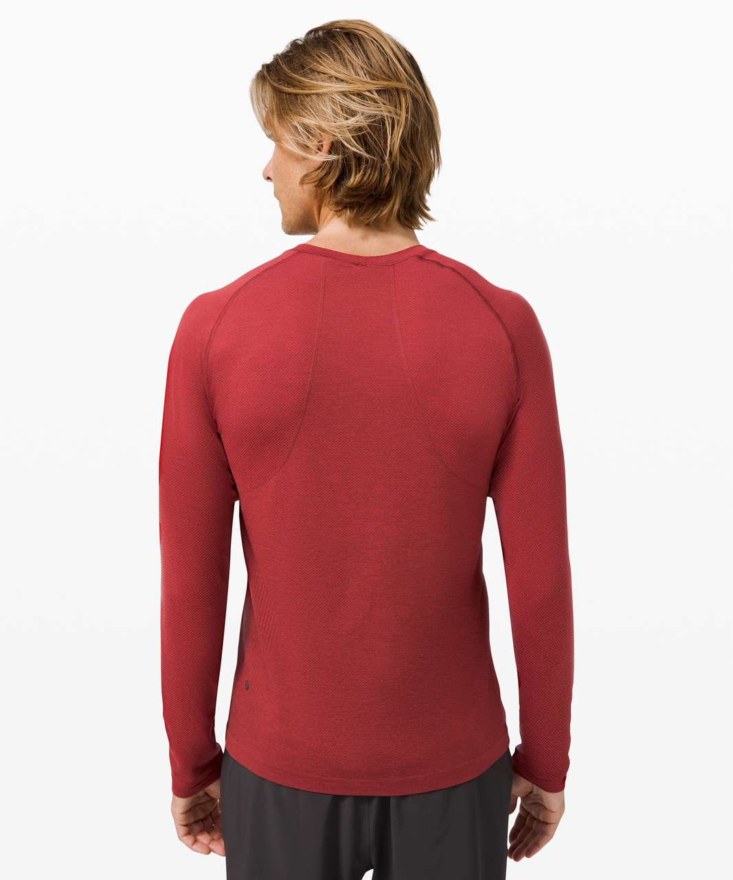 Lululemon Metal Vent Tech Long Sleeve 2.0 - Dark Red / Savannah