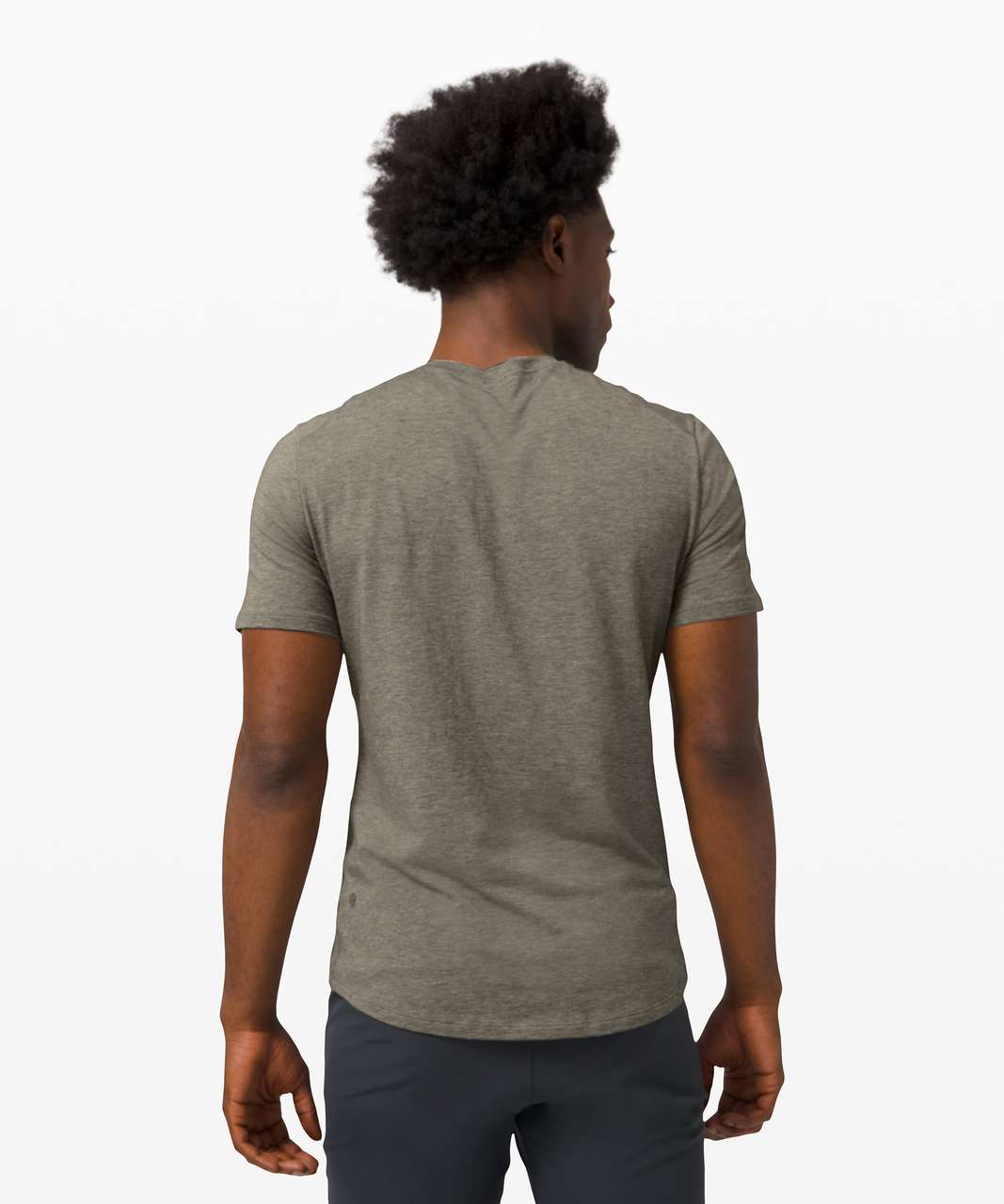 Lululemon 5 Year Basic Short Sleeve Henley - Heathered Grey Sage