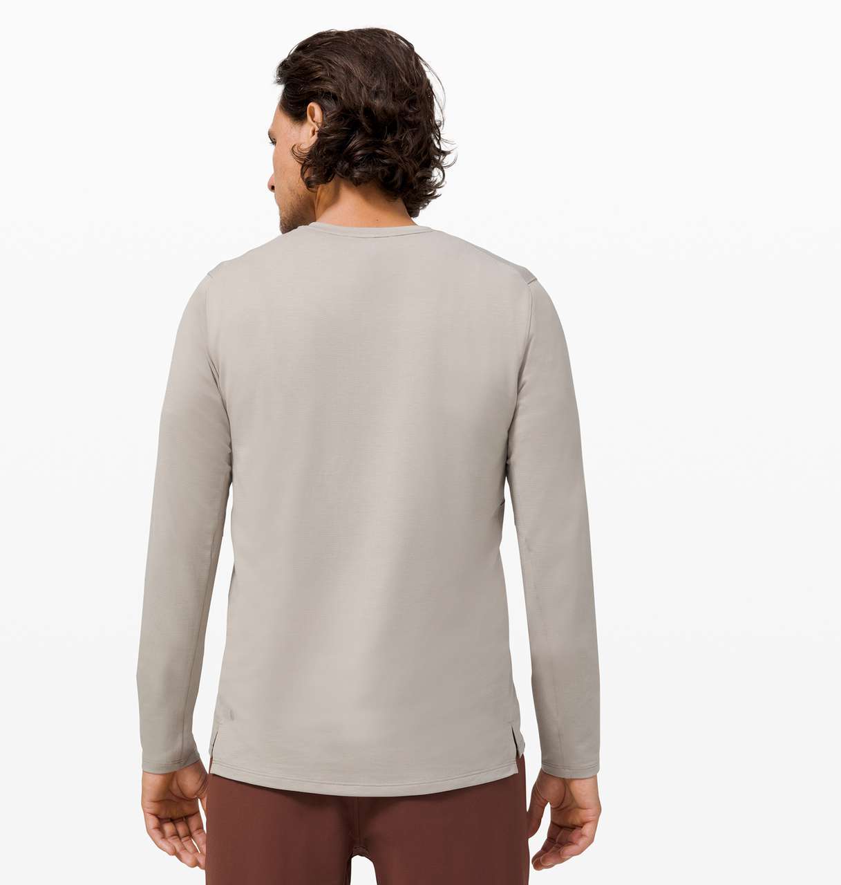 Lululemon Reinstate Long Sleeve Henley - Heathered Riverstone