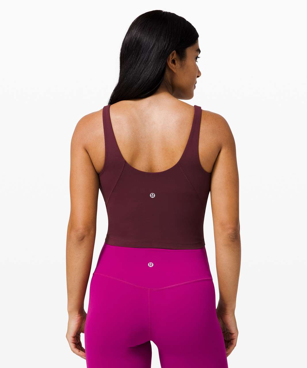 Lululemon Align Tank Crop Bra Top Cassis Magenta Yoga Gym Run Size