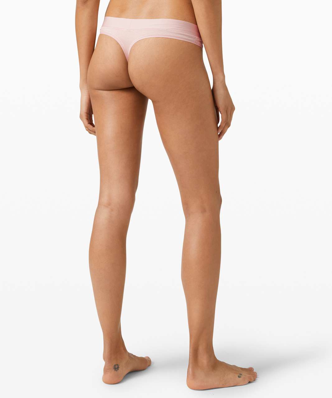 Lululemon Soft Breathable Thong *Stripe - Misty Pink