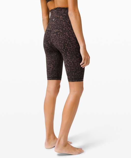 Lululemon Align Super High Rise Short *10 - Speckle Emboss Black - lulu  fanatics