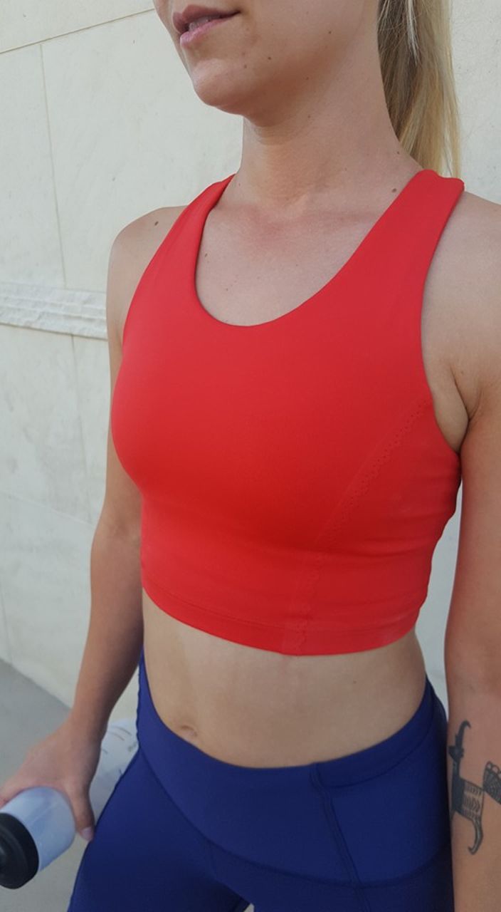 Lululemon Fast As Light Bra - True Red