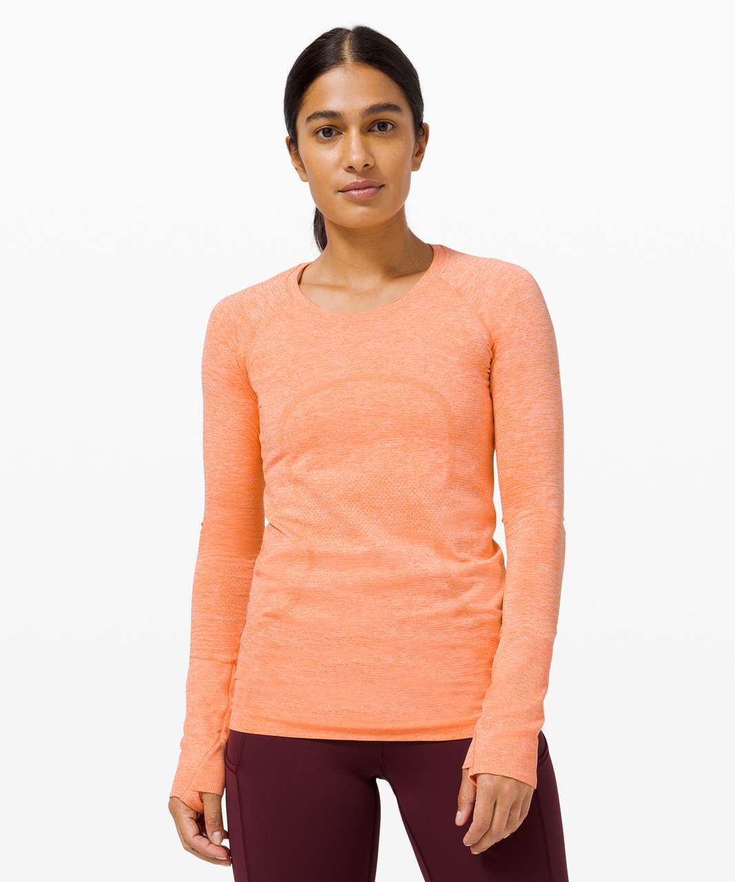 orange lululemon shirt