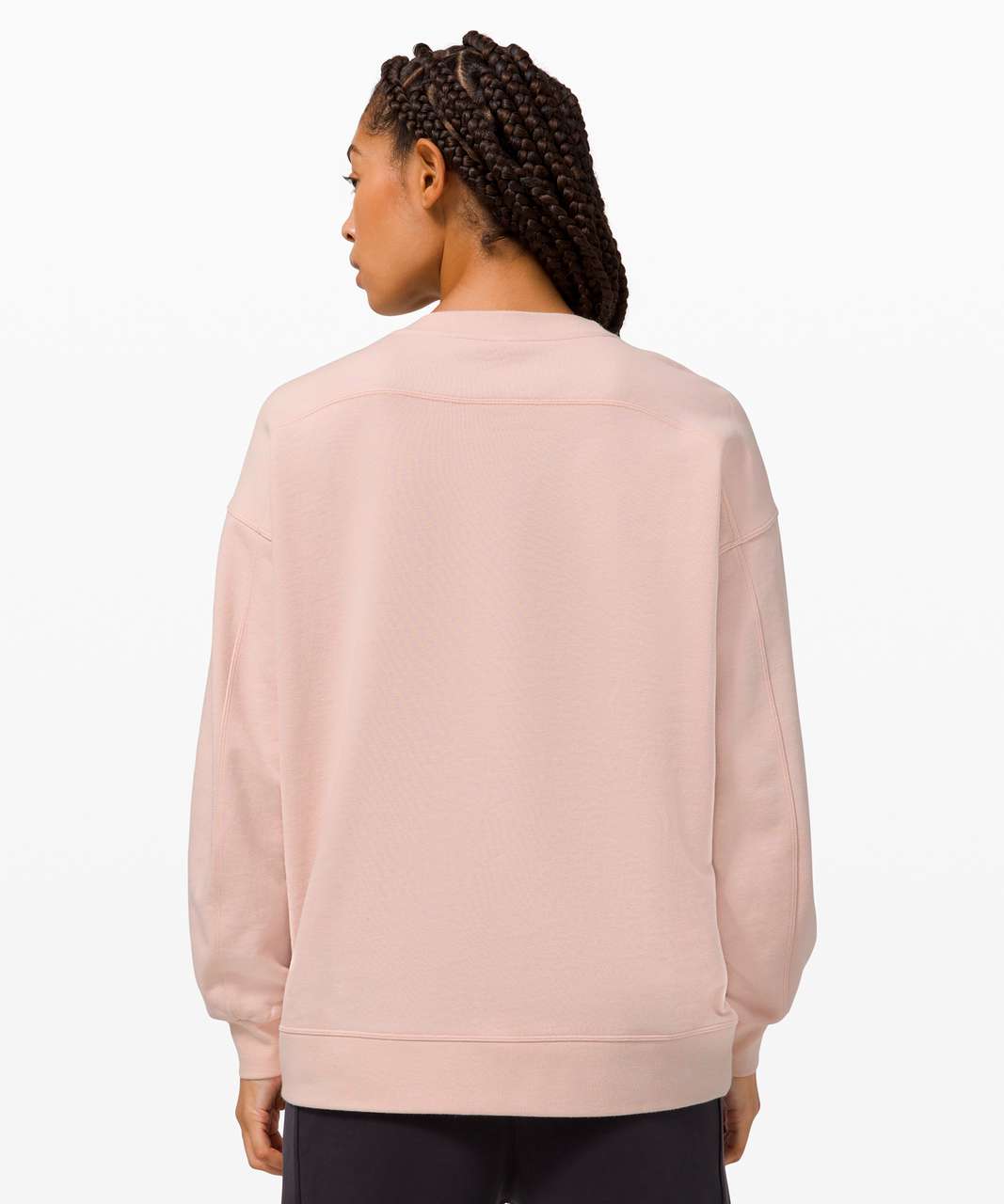 Lululemon Perfectly Oversized Crew - Feather Pink - lulu fanatics