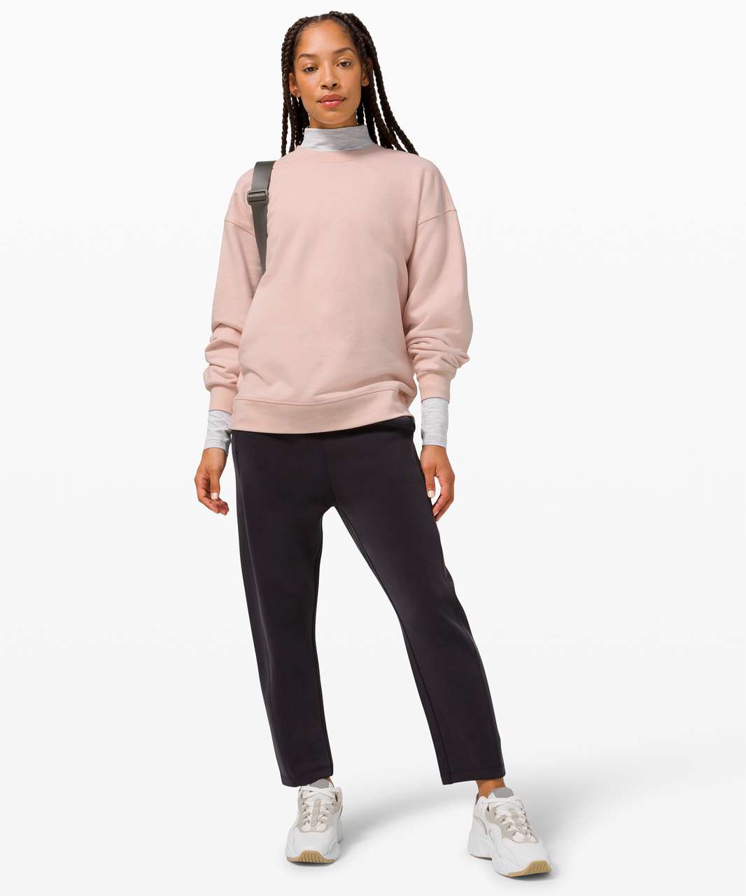 Lululemon Perfectly Oversized Crew - Pink Lychee - lulu fanatics