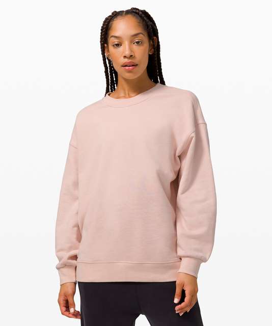 Lululemon Perfectly Oversized Crew - Guava Pink - lulu fanatics