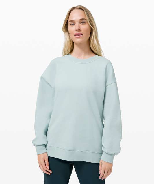 Lululemon Perfectly Oversized Crew *Fleece - Sheer Blue - lulu fanatics