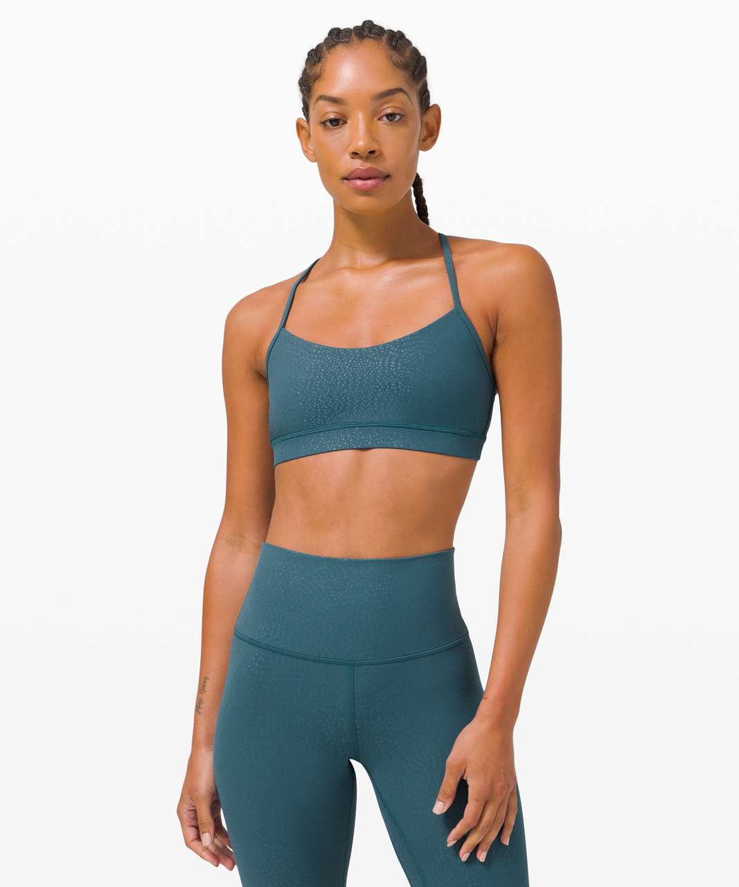 Lululemon Flow Y Bra Nulu *Light Support, A–C Cups - Pipe Dream Blue - lulu  fanatics