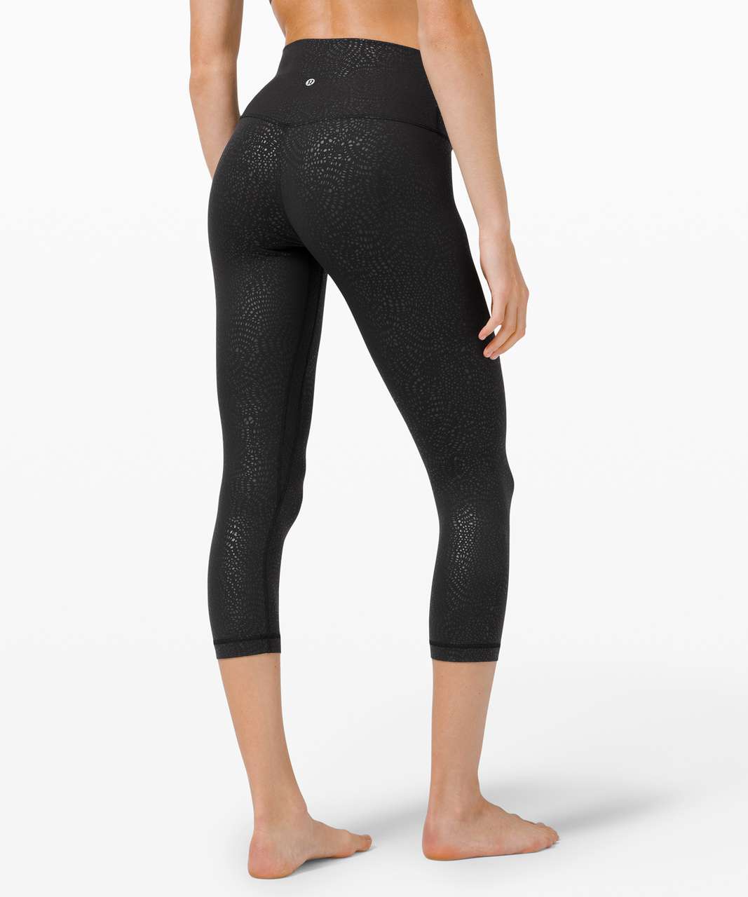 Lululemon Align Crop *21" - Filigree Emboss Black