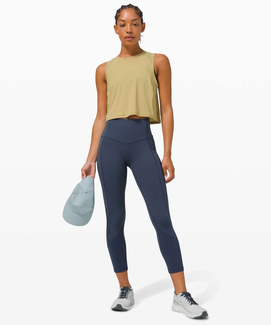 Lululemon All The Right Places Crop II *23" - Iron Blue