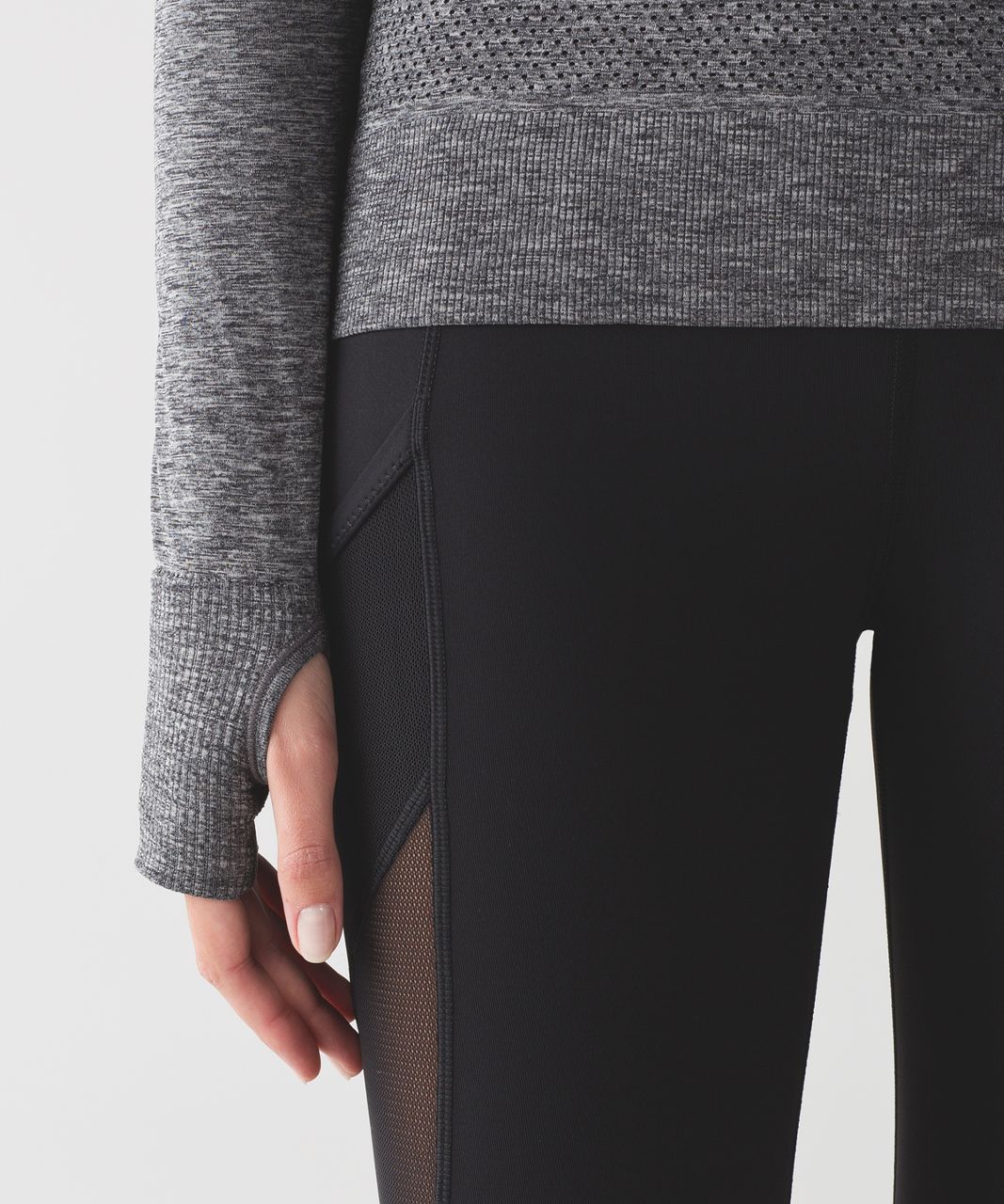 Lululemon Breeze By Long Sleeve II - Heathered Black