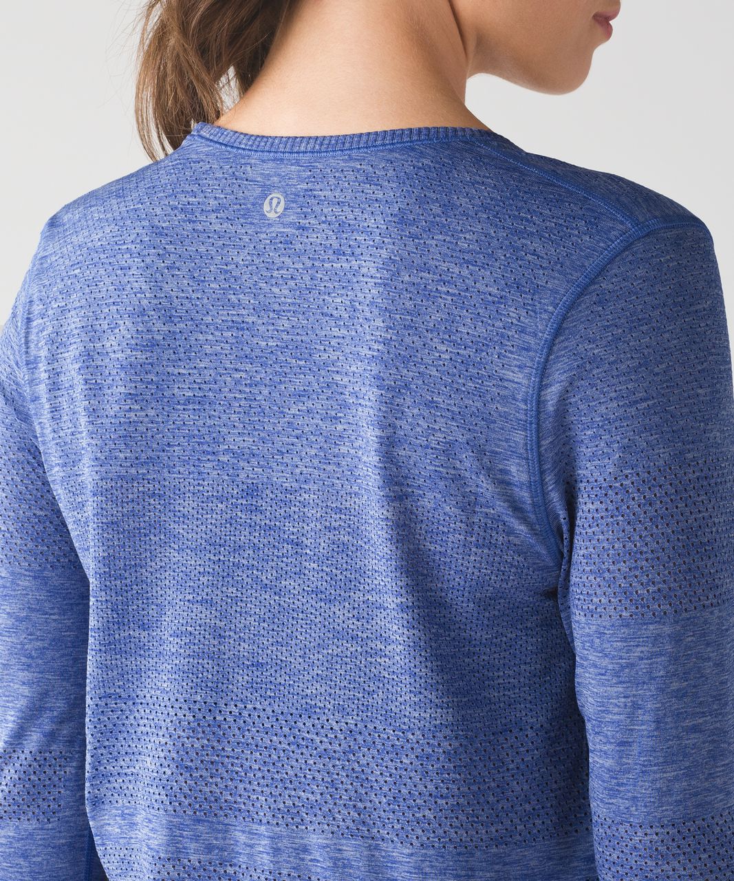 Lululemon Breeze By Long Sleeve II - Heathered Sapphire Blue