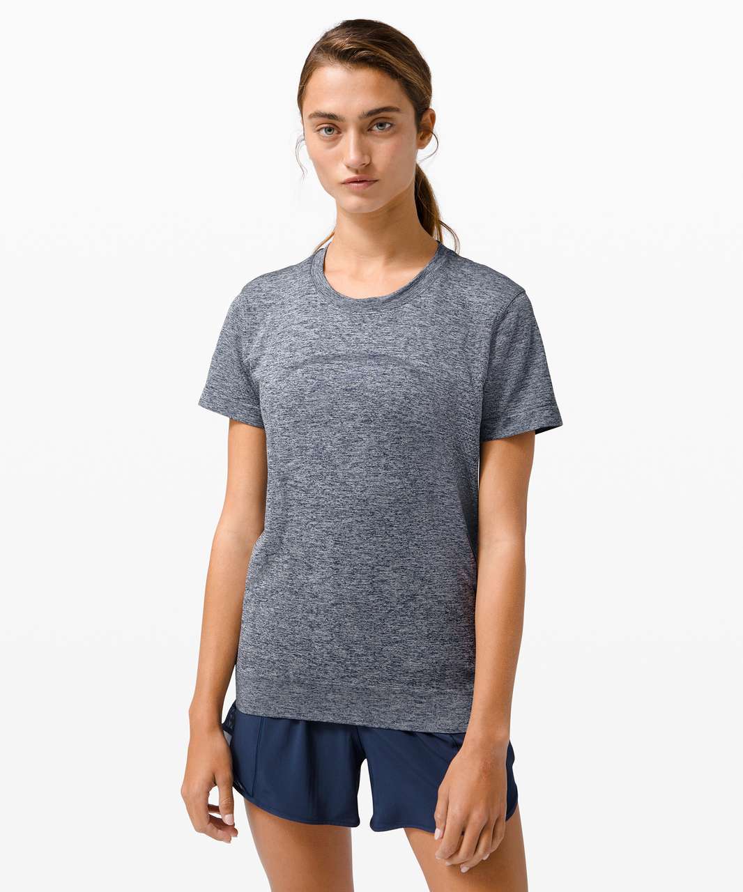 Lululemon Swiftly Breathe Short Sleeve - Black / Black - lulu fanatics