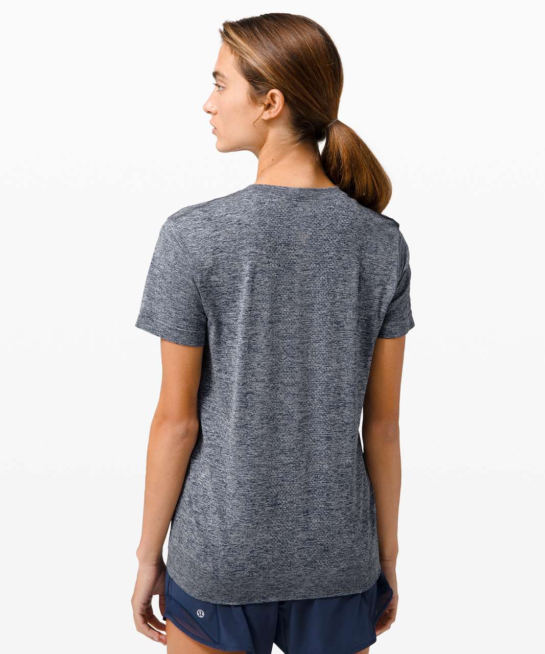 Lululemon Zenway Short Sleeve Buttondown - True Navy - lulu fanatics