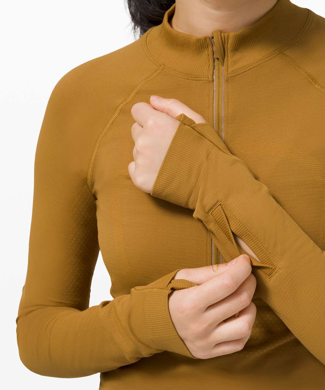 Lululemon Swiftly Tech 1/2 Zip 2.0 *Cool - Spiced Bronze / Tuscan Gold - lulu  fanatics