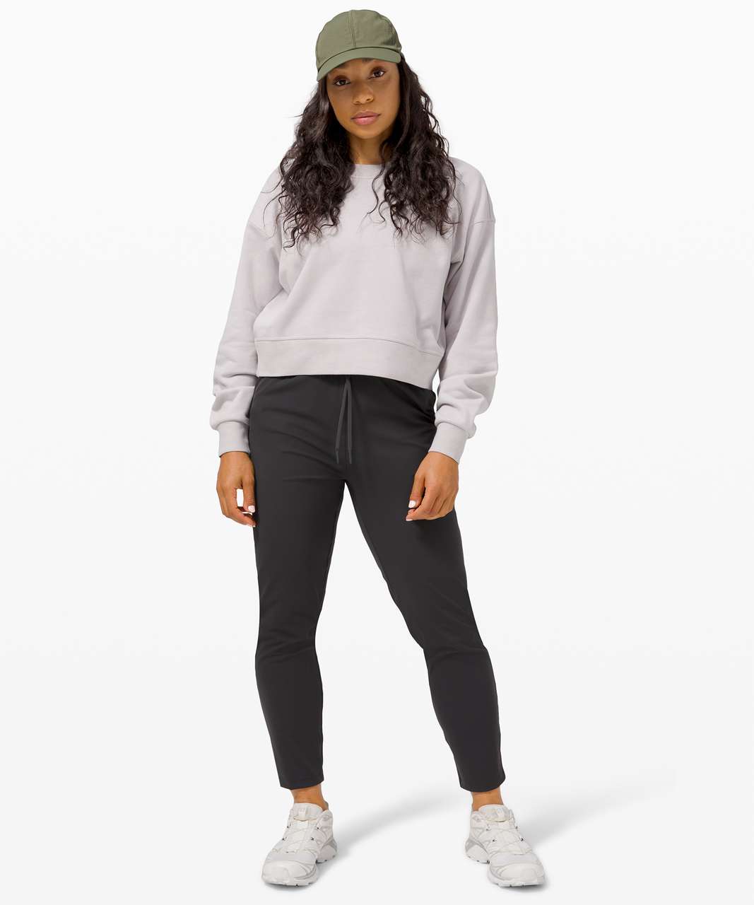 Lululemon athletica Perfectly Oversized Cropped Crew *Stripe, Women's  Hoodies & Sweatshirts