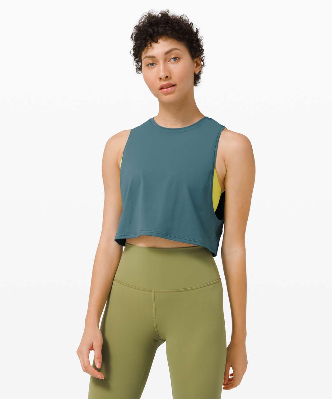 Lululemon Muscle Love Crop Tank *Tough - Desert Teal - lulu fanatics