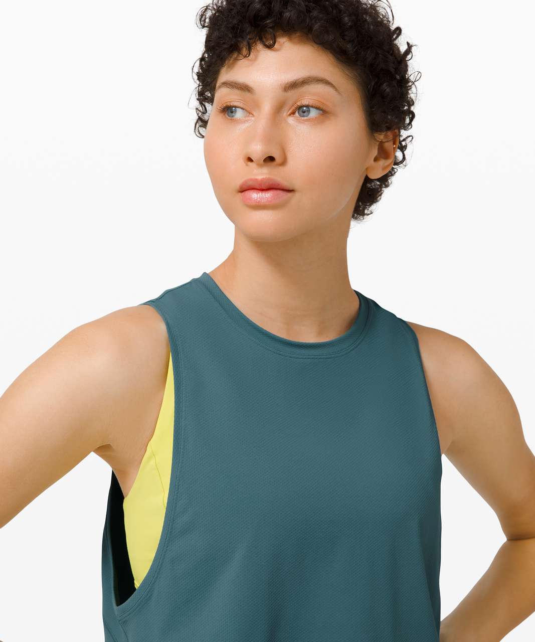 Lululemon Muscle Love Crop Tank *Tough - Desert Teal