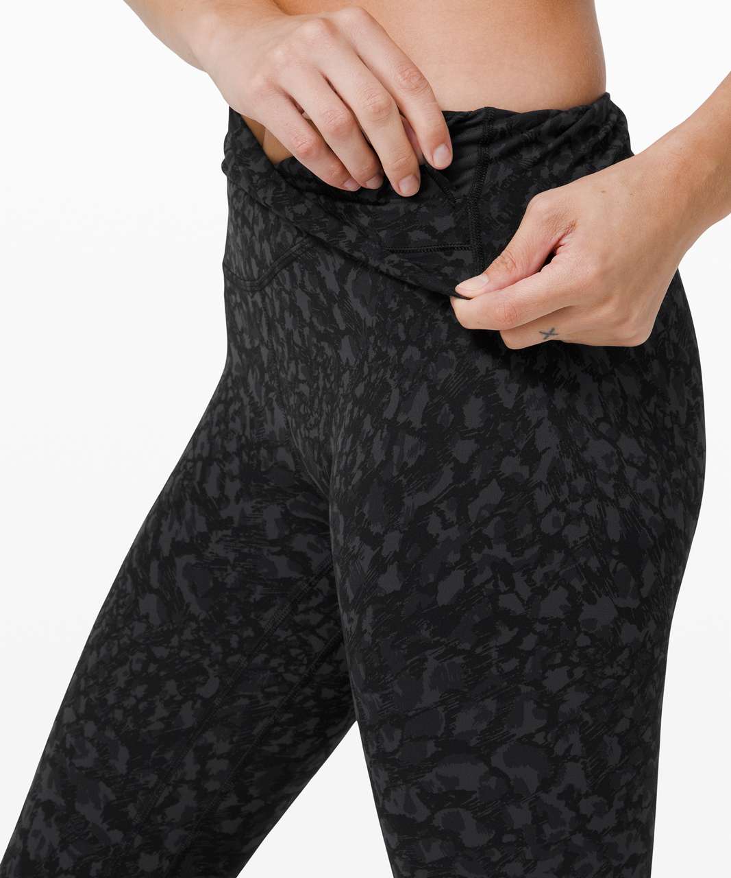 Lululemon Align Pant II 25 - Formation Camo Deep Coal Multi / Black - lulu  fanatics