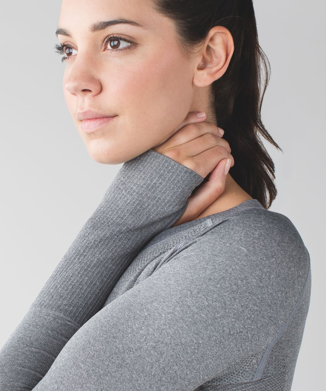 Lululemon Swiftly Tech Long Sleeve Crew - Heathered Slate (First Release)