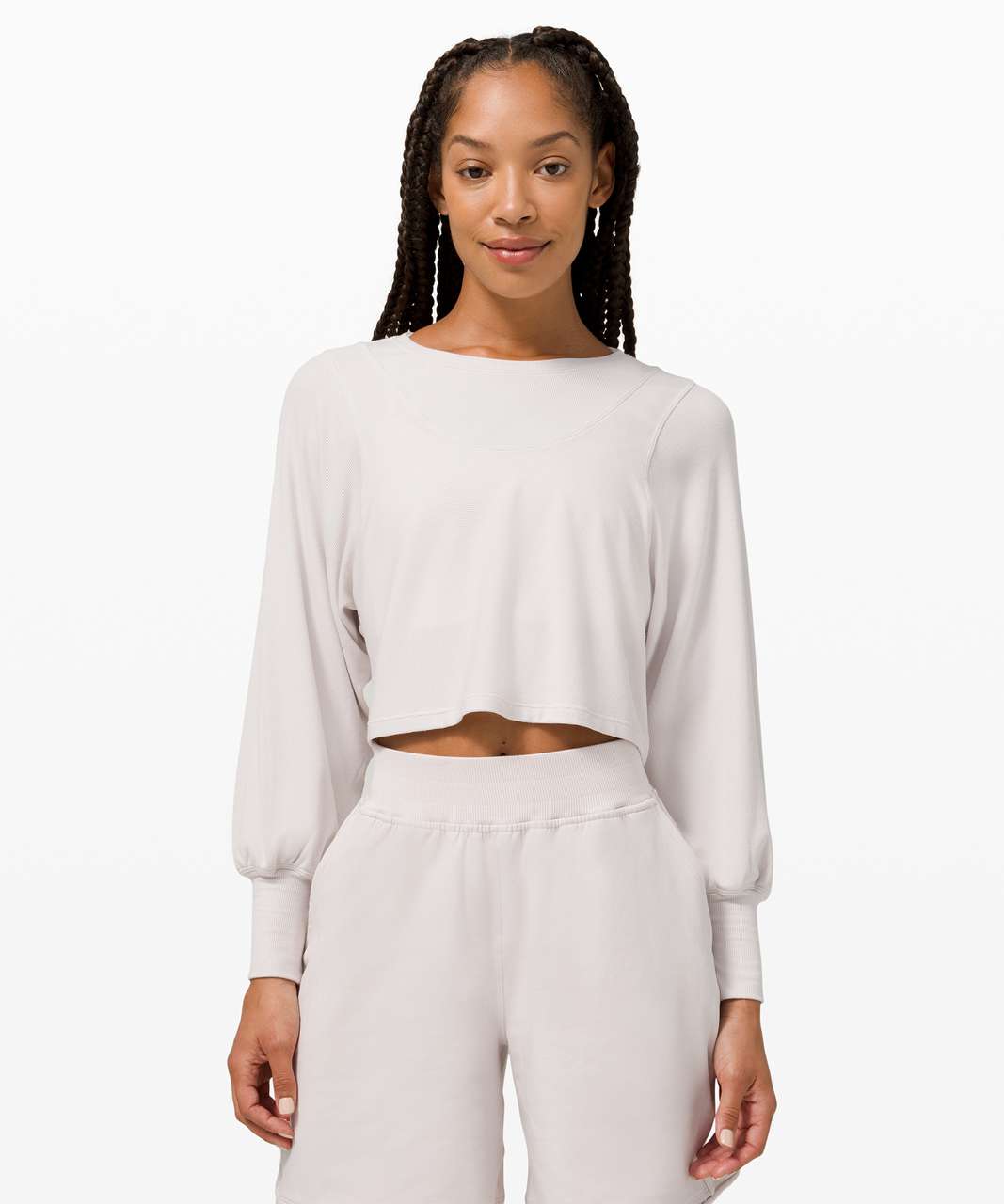 Lululemon LA Relaxed Crop Puff Long Sleeve - Dune