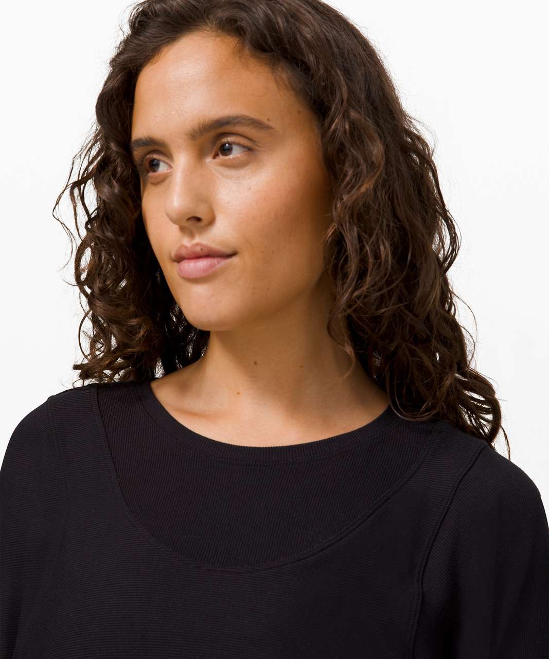 Lululemon LA Relaxed Crop Puff Long Sleeve - Black