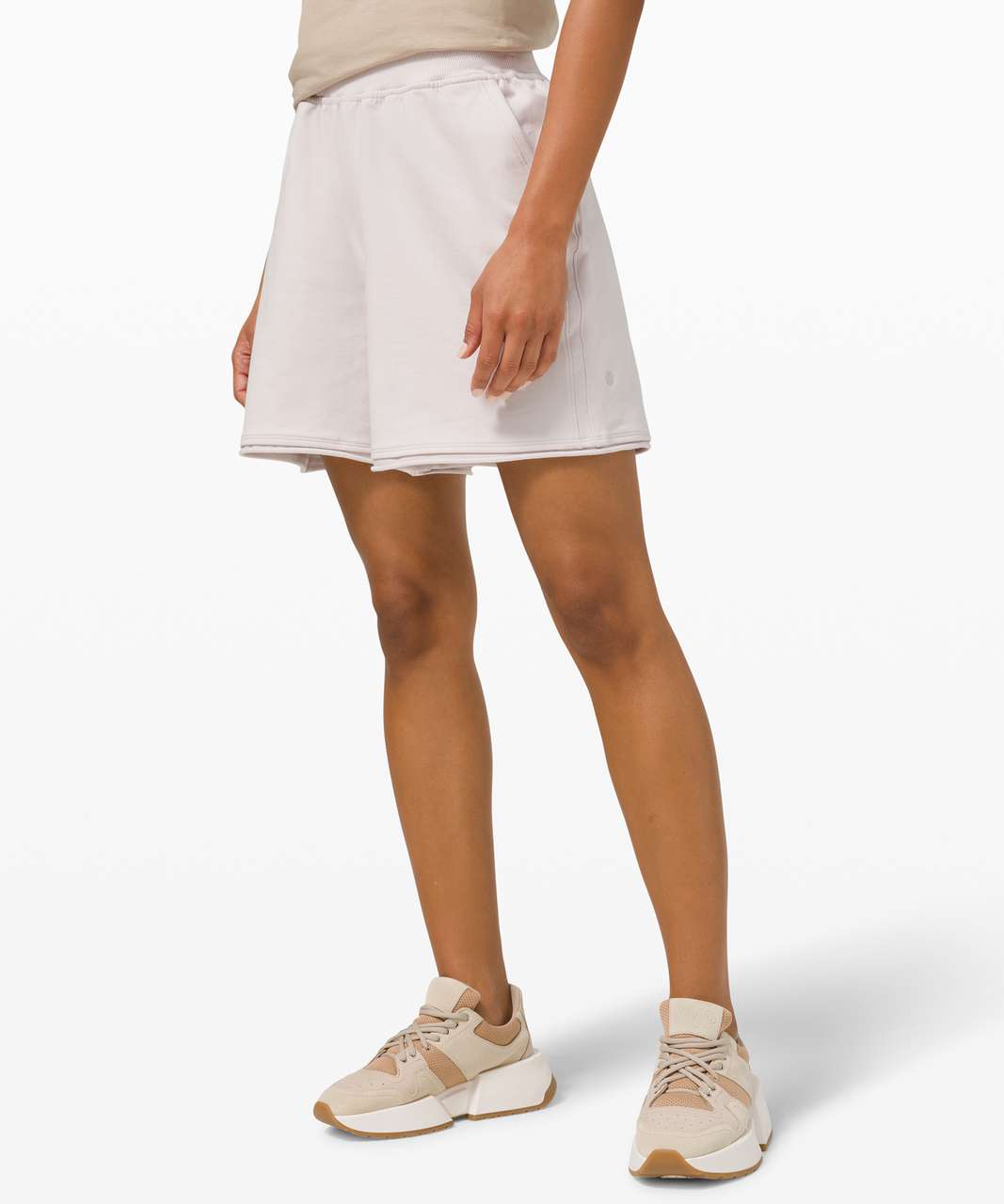 Lululemon LA French Terry High Rise Long Shorrt - Dune