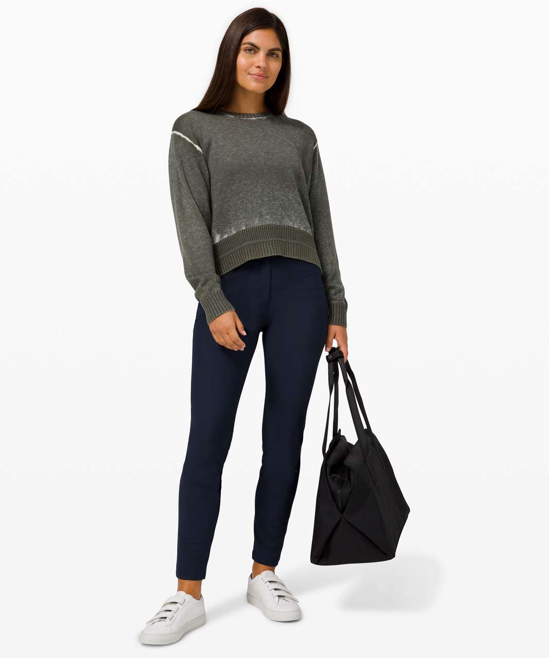 Lululemon Hazy Day Sweater - Landscape Green / Light Ivory