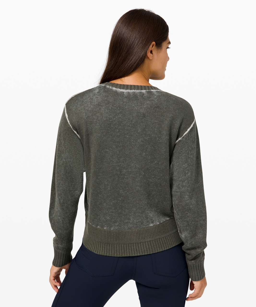 Lululemon Hazy Day Sweater - Landscape Green / Light Ivory