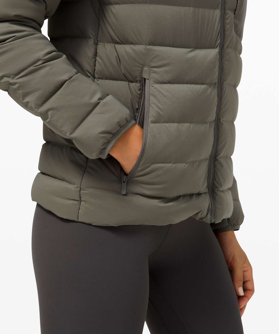 Lululemon Navigation Stretch Down Jacket - Grey Sage