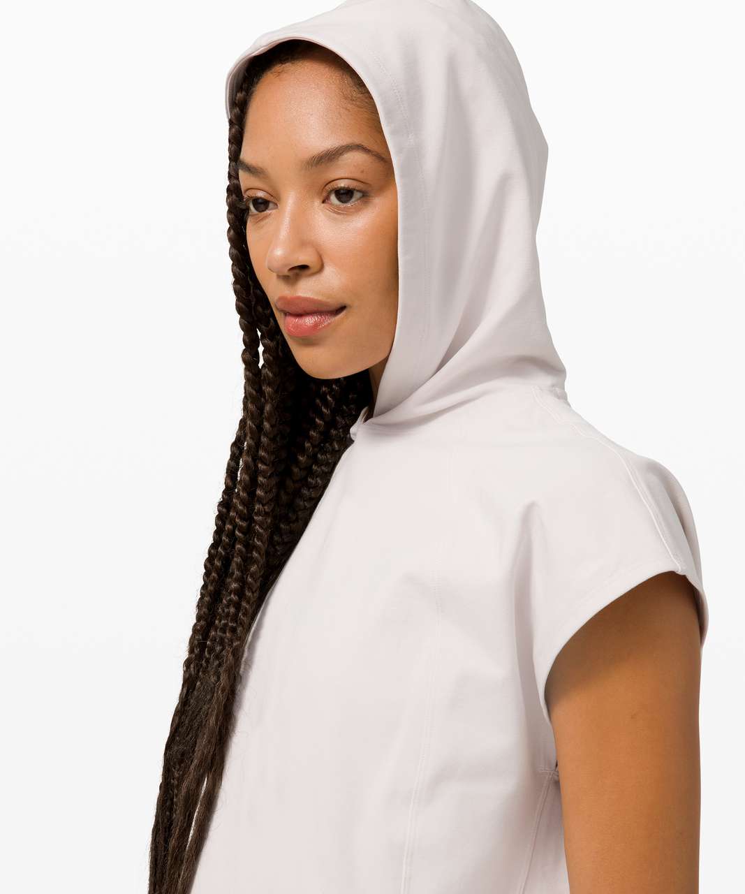 Lululemon LA Boxy Sleeveless Hoodie - Dune - lulu fanatics